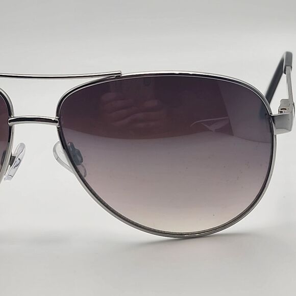Foster Grant Asher Silver & Black Aviator Sunglasses main image 4